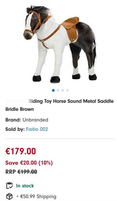 Коледна Промоция Реалистична Играчка за езда Кон със Звук