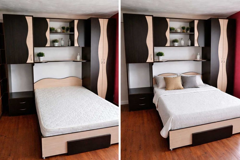 Dormitor complet de vânzare – cu saltea inclusă