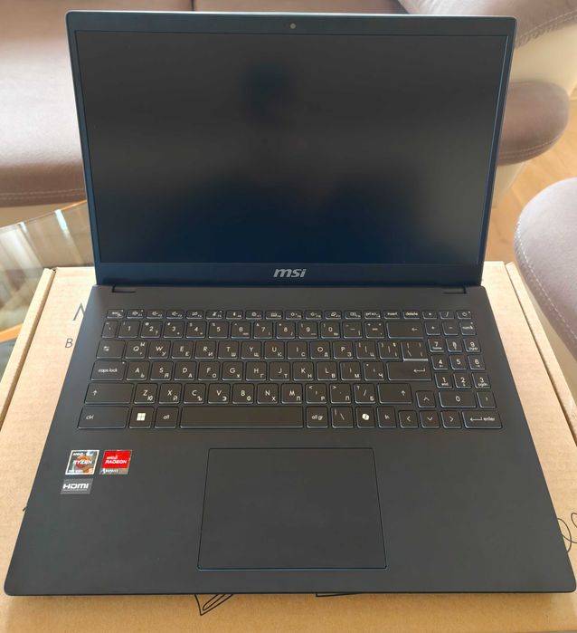 Нов MSI MODERN 15 B7M ryzen 5 7430U, 16 gb ram/512GB ssd