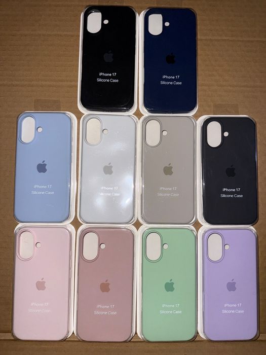 Husa iPhone silicon color sau transparenta 17 pro max 17 Air 17 Pro 17