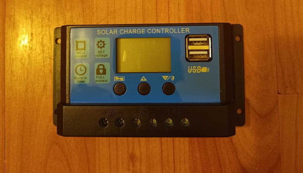 Panou solar 100 w + Controler panou solar 10 A + Invertor 150 w