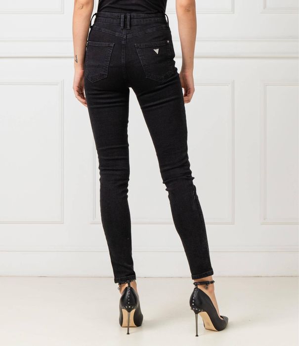 Guess Skinny High Черни дънки с камъни
