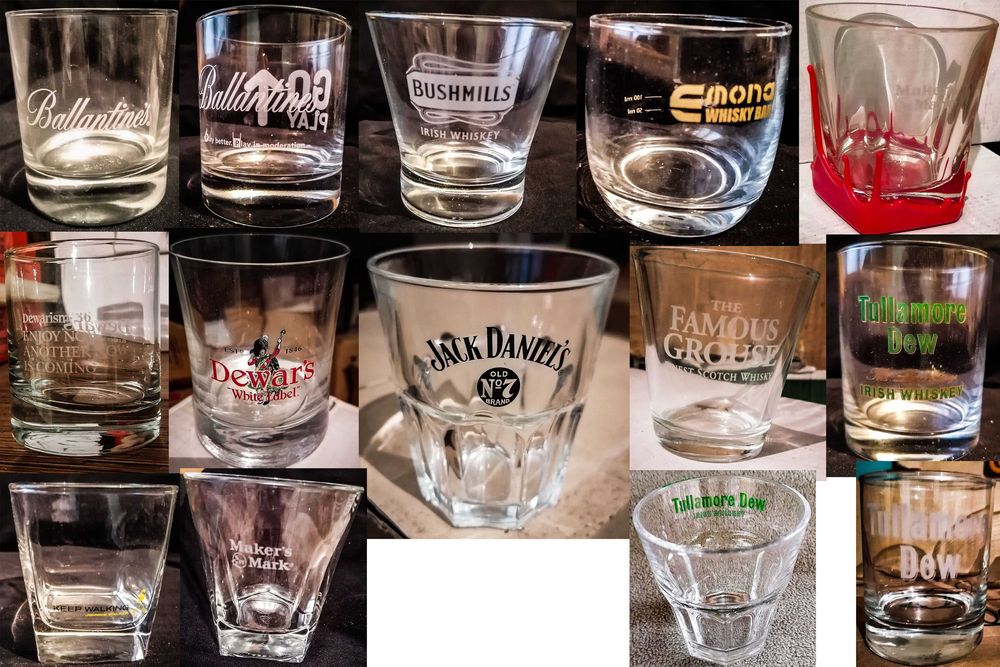 Рекламни чаши на уиски, бира, водка, джин, ликьор, безалкохолно, кафе