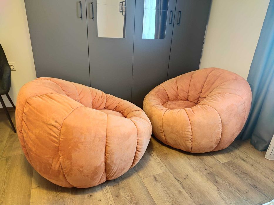 2 fotolii Gaspar tip bean bag / Fotoliu Houston