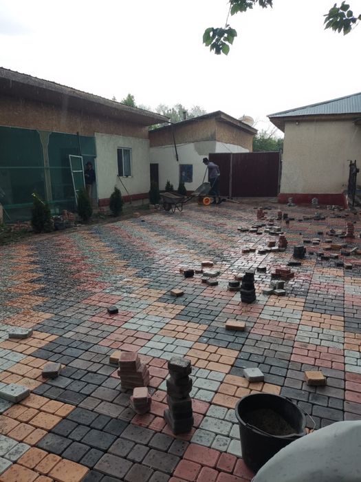 Укладка брусчатки