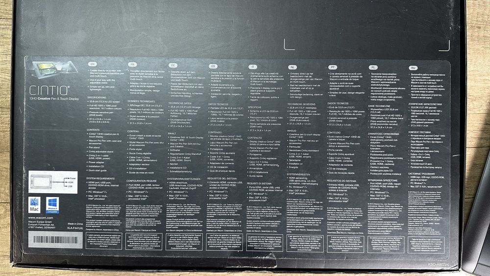 Wacom cintiq 13 hd sotiladi