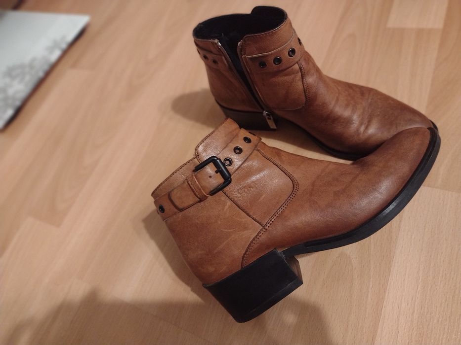 Botine dama piele
