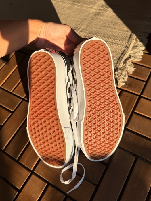 Vans Checkkerboard Old Skool Platform | Ванс кецове/маратонки шахмат черно и бяло