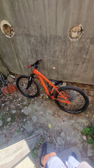 Rockrider bicicleta st500 portocaliu