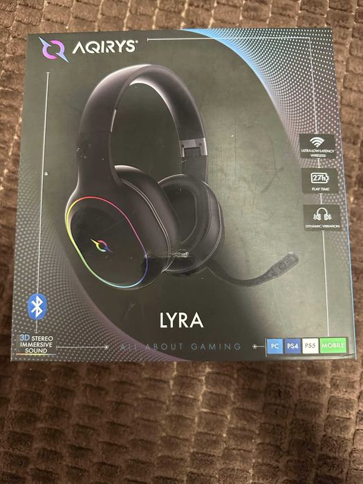 Casti gaming AQIRYS lyra wireless black