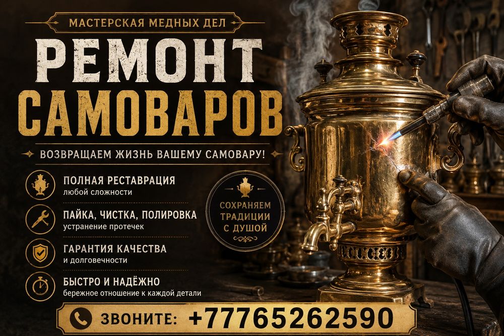 Ремонт самоваров Реставрация самовара