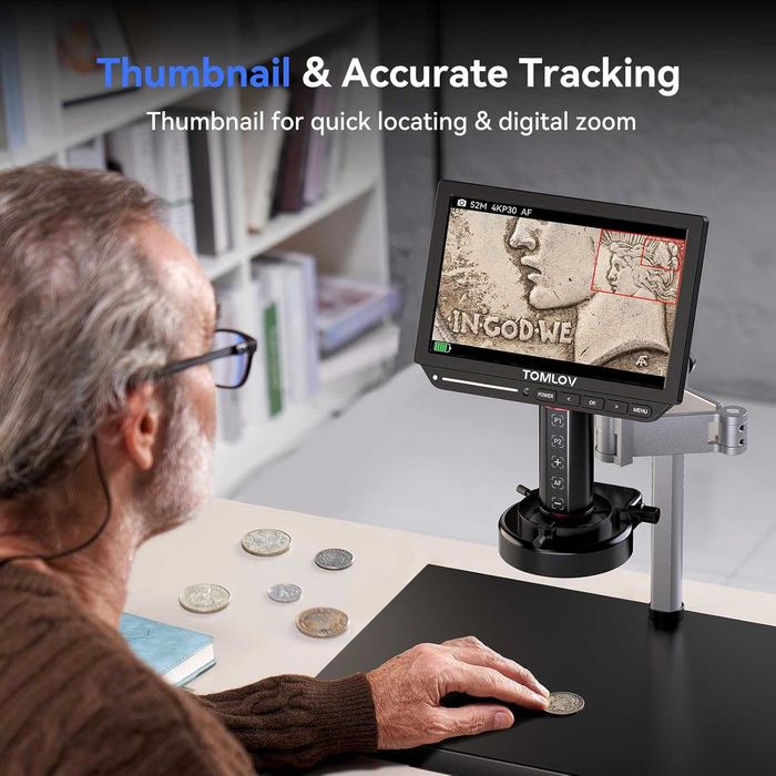 Дигитален микроскоп TOMLOV TM4K-AF Max 4K 10.1