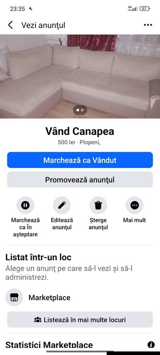 Vând Canapea stare buna