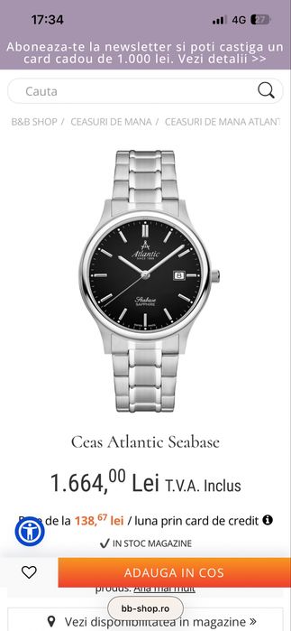 Ceas Atlantic Seabase