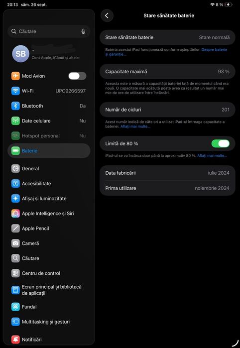 Apple iPad Pro 11-inch (M4) 512GB Wi-Fi + Cellular, Space Black, Impecabil, FullBox