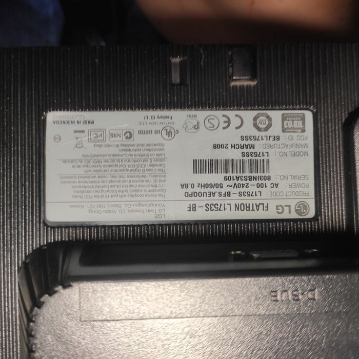 Монитор LG L1753S