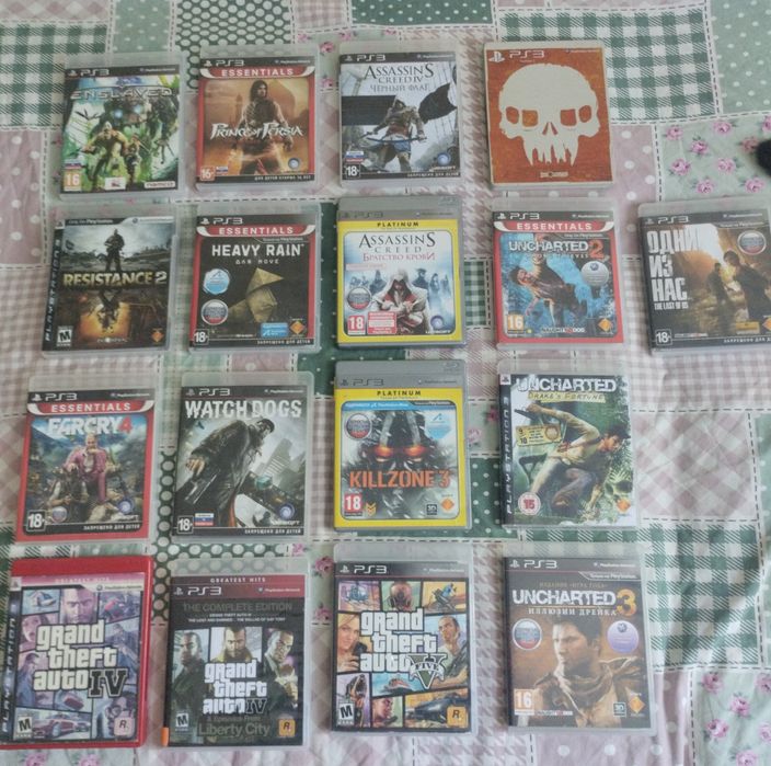 Диски с играми на ps3