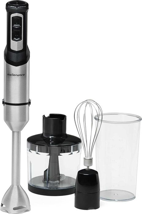 Нов МОЩЕН Пасатор с Чопър Mellerware Spiro, 1000W, Неръждаем Стомана