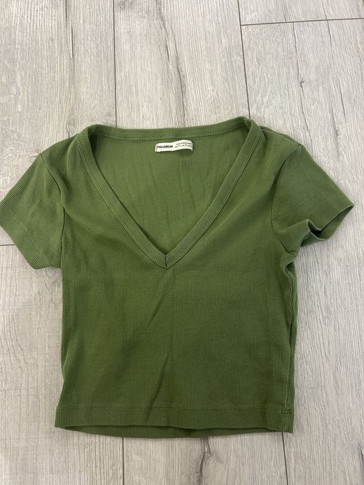 Зелена тениска pull&bear