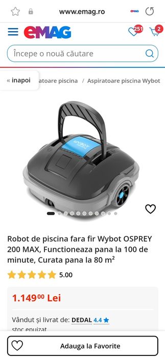 Roboti Piscina Zodiac Tornax Ot 3200,Osprey 700,Osprey 200 Max,