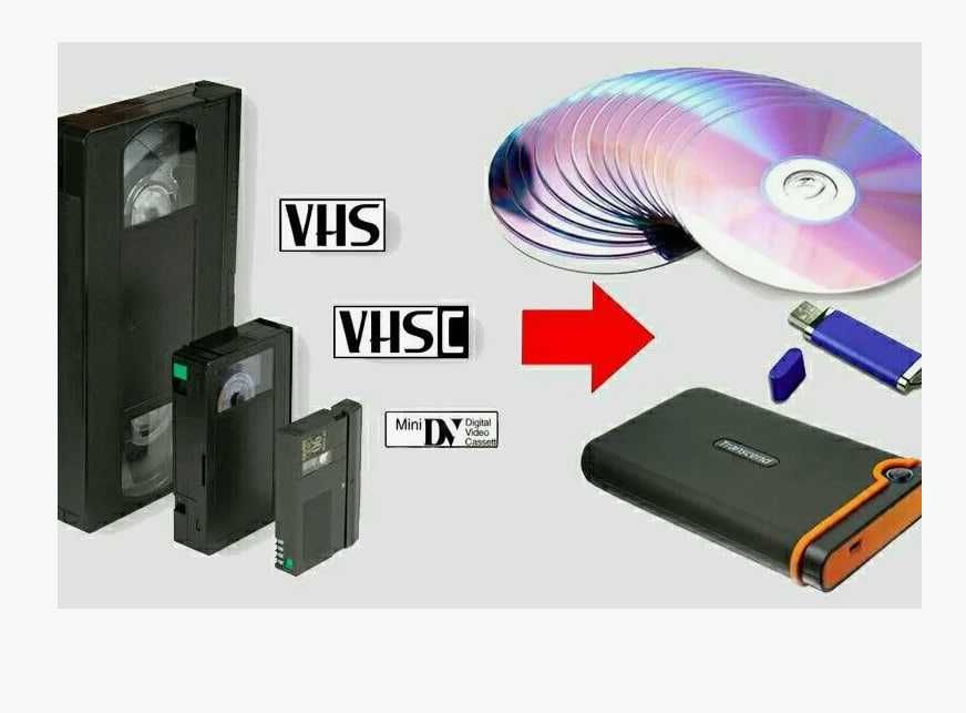 VHS videokasetadan disk yoki fleshkaga ko‘chirish xizmati