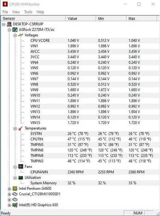 Asrock Z270M-ITX/ac дънна платка за Intel процесори сокет 1151