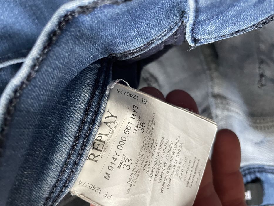 REPLAY / мъжки дънки slim fit W33