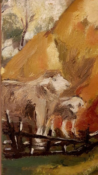 Tablou în ulei 65x45 cm scenă nuntă