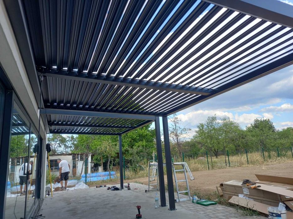 Навеси, перголи, барбекюта, огради, сглобяване на тенти. Строителство