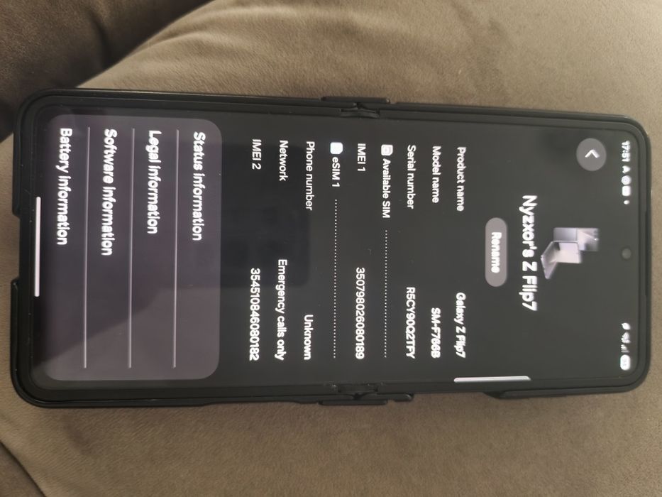 Samsung Flip 7 Dual SIM  256GB Negru