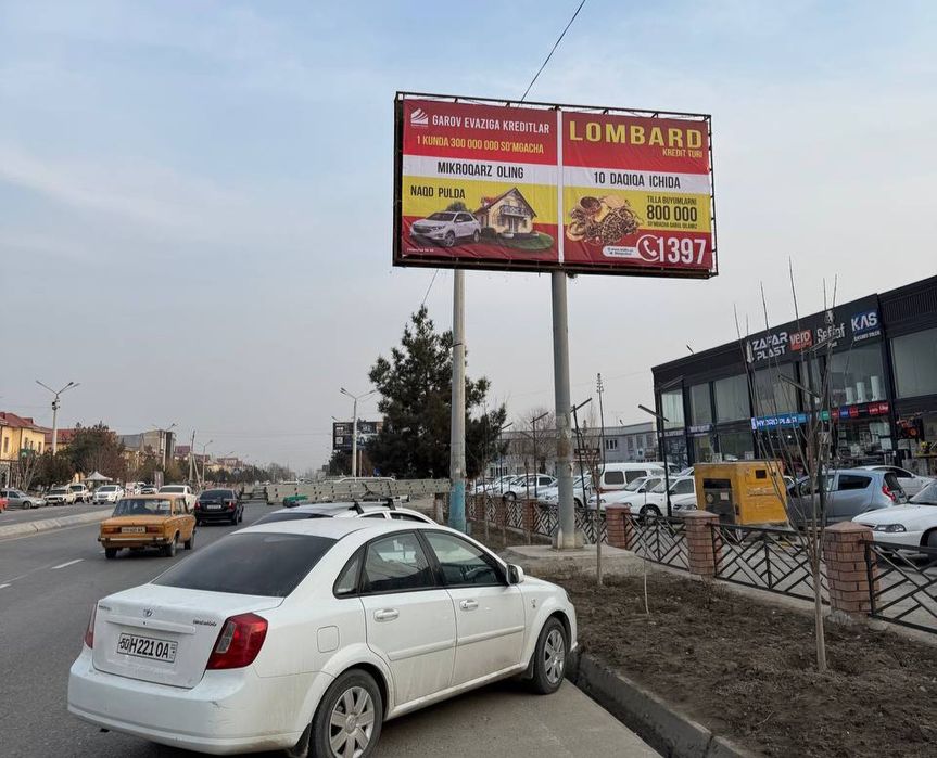 Namanganda bilbordlarda reklama//led ekranlarda reklama