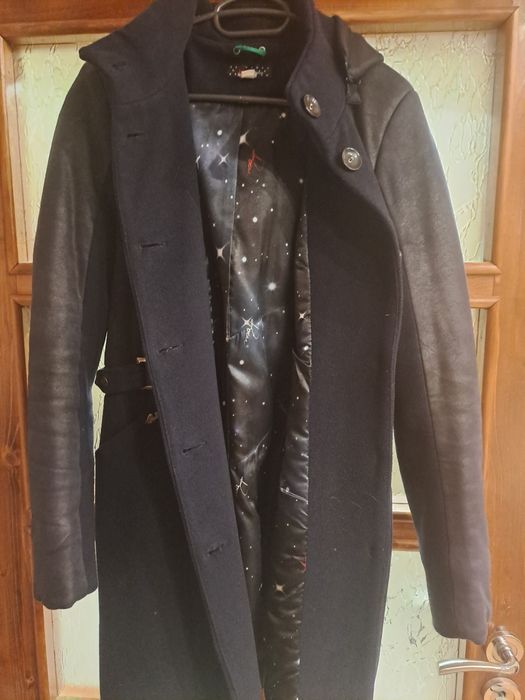 Дамско палто Роси тъмно син цвят