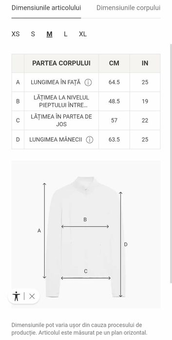 Geaca ski Oysho slim fit 3M thinsulate - negru, marimea M, cu etichete