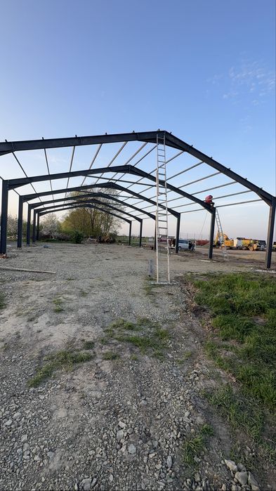 Hale metalica 14 m latime x 25 m lungime x4 m strasina ipe 270 prindere laterala pe suruburi