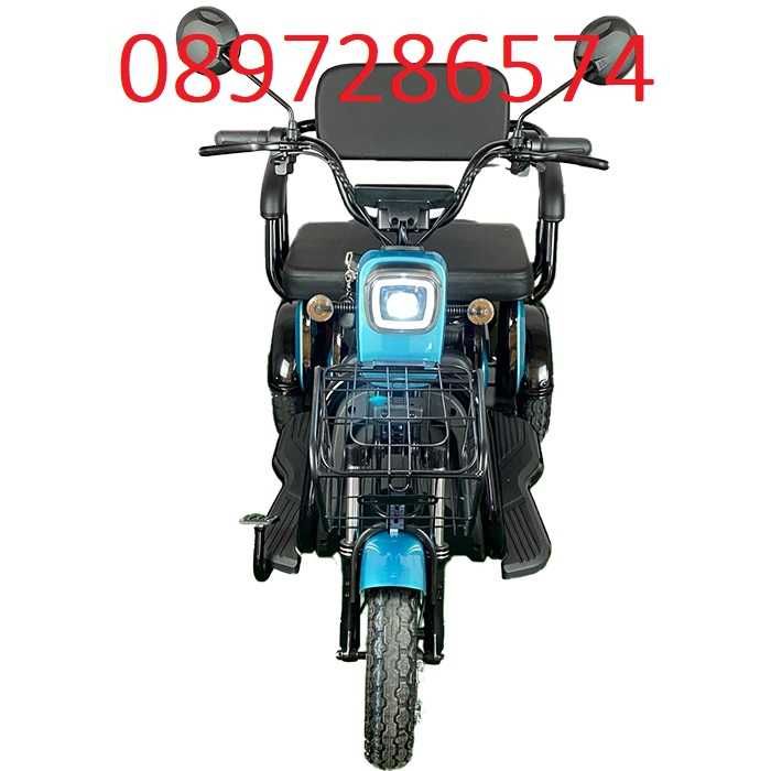 Уникална Електрическа Триколка Скутер модел C1+  -  50км Преход