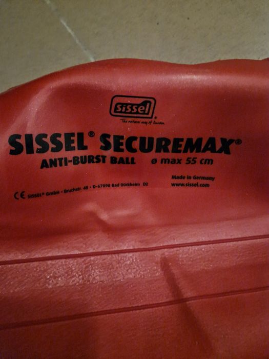 Фитнес топка Sissel secure max, размер 55 см, червена