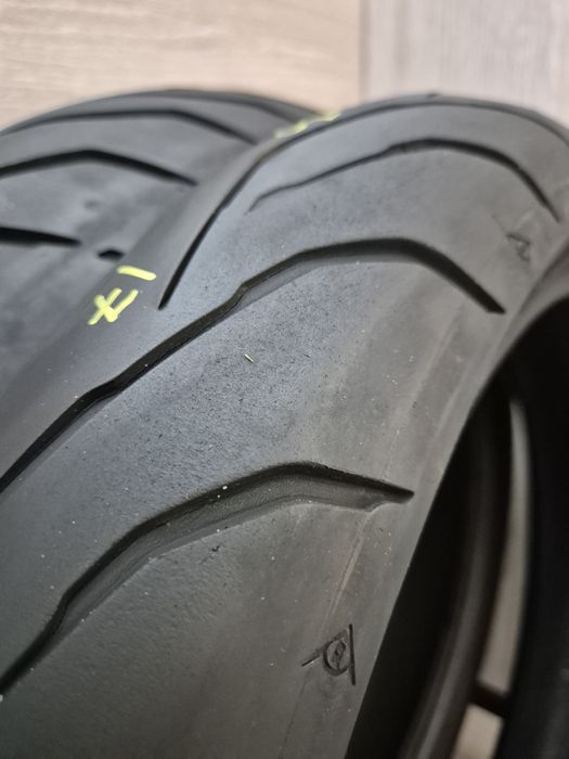 Set anvelope moto 120 70 17 cu 190 50 17 Dunlop roadsmart 4 dot 4021