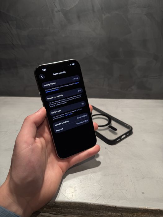 КАТО ЧИСТО НОВ Iphone 15 Pro, 87% батерия