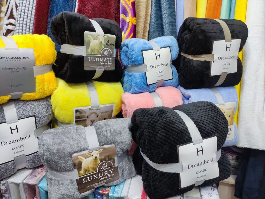 Снежинка Травка и Овечка плед оптом ва донага