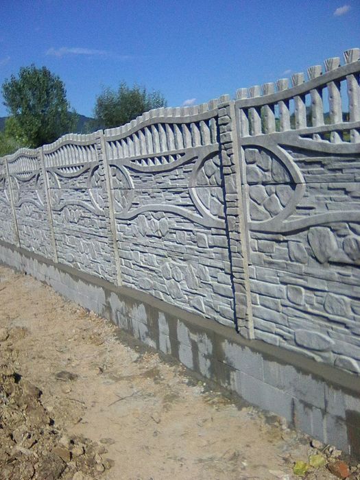 Constructii şi finisaje,  Garduri din Placi de beton