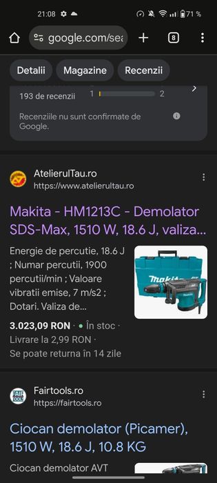 Makita HM1213C SDS MAX 18,6 J