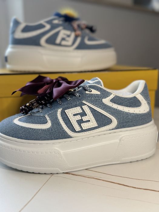 Fendi Match Platform Low-Top Sneakers