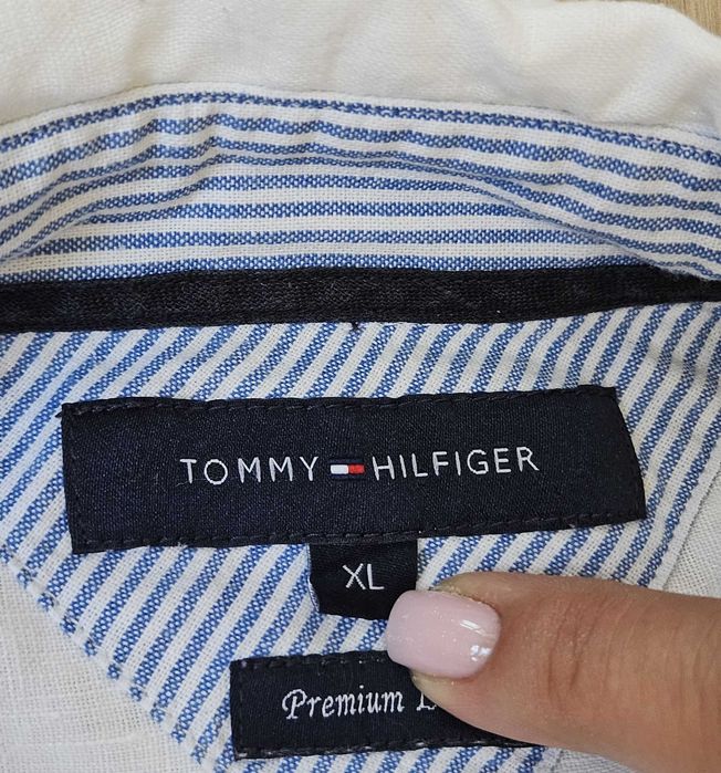 Мъжка ленена риза Tommy Hilfiger Linen - XL/XXL