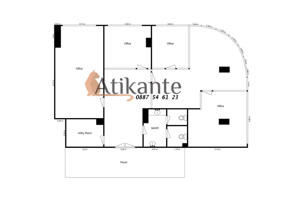 Дава се под наем Офис в София, Стрелбище - 220 кв.м за 1974.72 € - Снимка #10