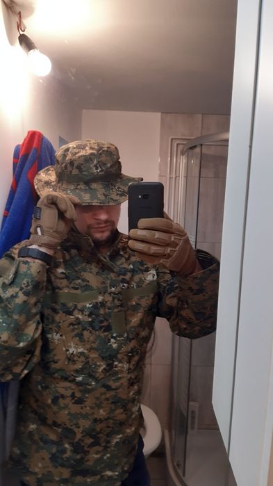 Costum camuflaj Digital Woodland