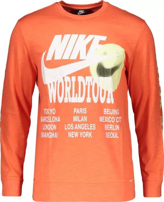 Nike World Tour Long Sleeve Top оригинална блуза M Найк спорт памук горно горнище