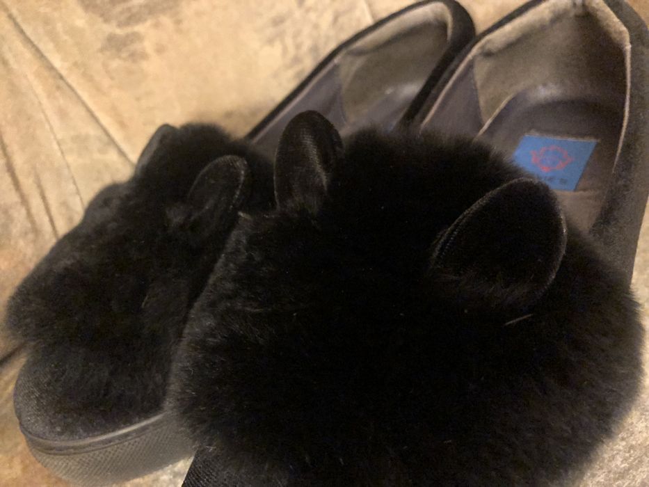 Pantofi blanita-catifea, platforma, 38