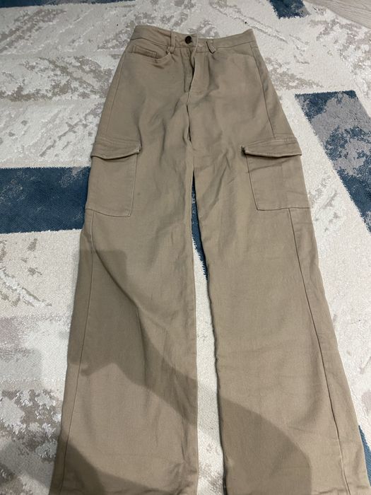 Утепленные джинсы карго