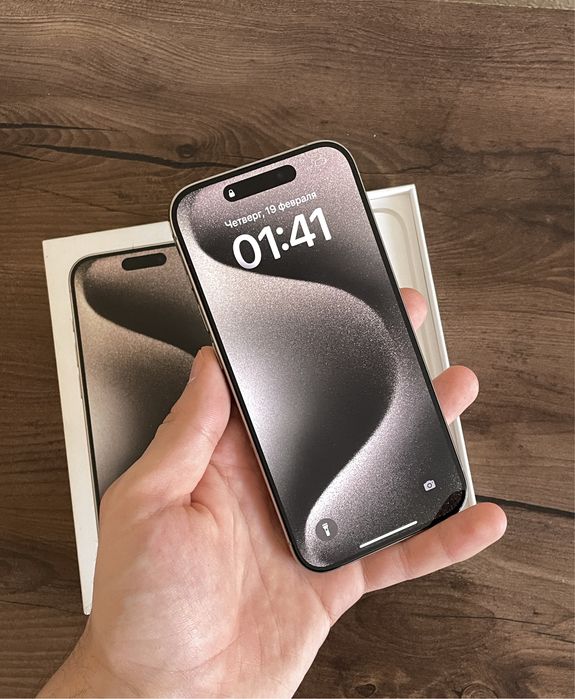 iPhone 15 pro natural titanium в иделае