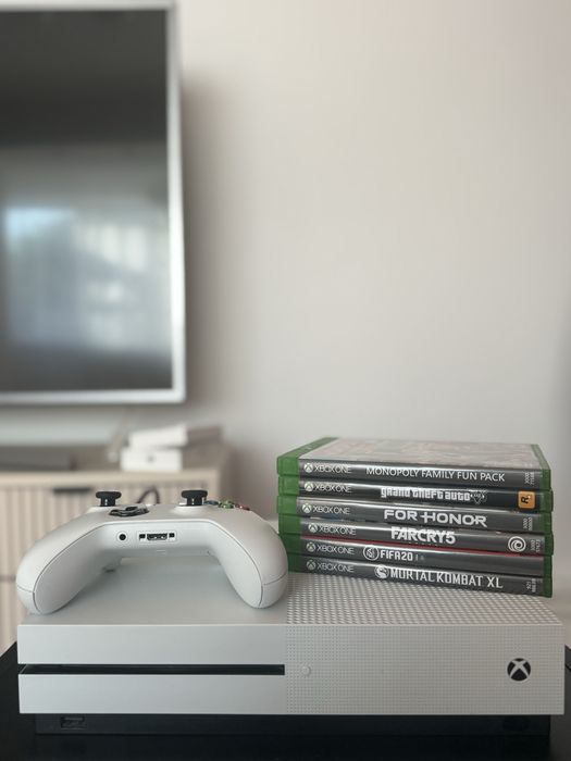 Xbox One S | Controller Wireless | 6 jocuri